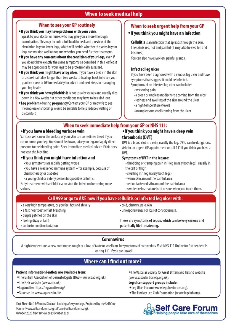 Venous disease fact sheet